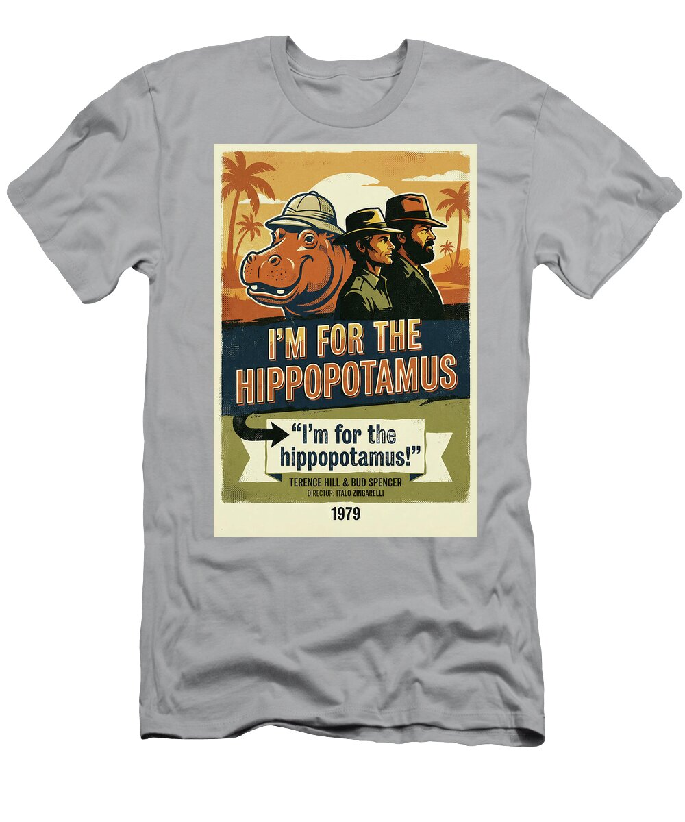 1 Im for the Hippopotamus Minimal Movie Poster Retro Film Poster Vintage 1979 Sampadart Gallery T-Shirt