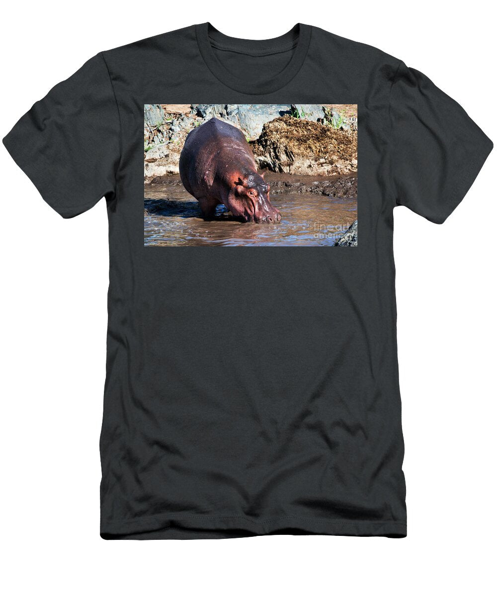 5 Hippopotamus in River Serengeti Tanzania Michal Bednarek T-Shirt