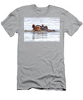 An Adult Hippopotamus Hippopotamus Amphibius Emerges From the Waters of Lake Edward Queen Elizabeth National Park Uganda Jane Rix T-Shirt