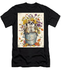 Autumnal Creature Floral Animal Meerkat Pup Creative Portrait Elmer Powers T-Shirt