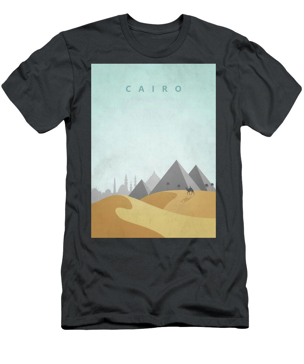 Cairo Desert Landscape Cairo Travel Poster Travel Poster Art Print T-Shirt