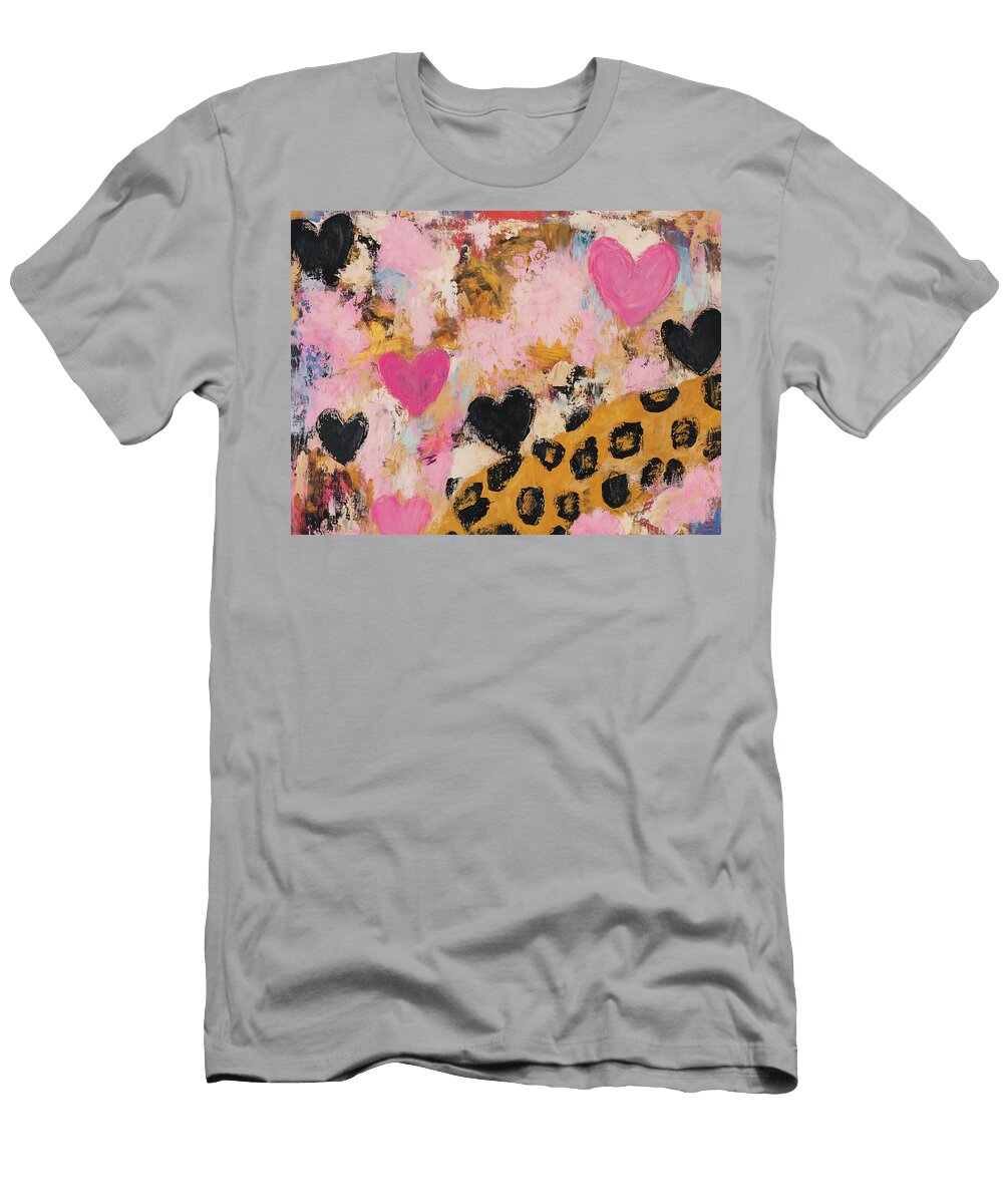 Cheetah Heart Lisa S Baker T-Shirt