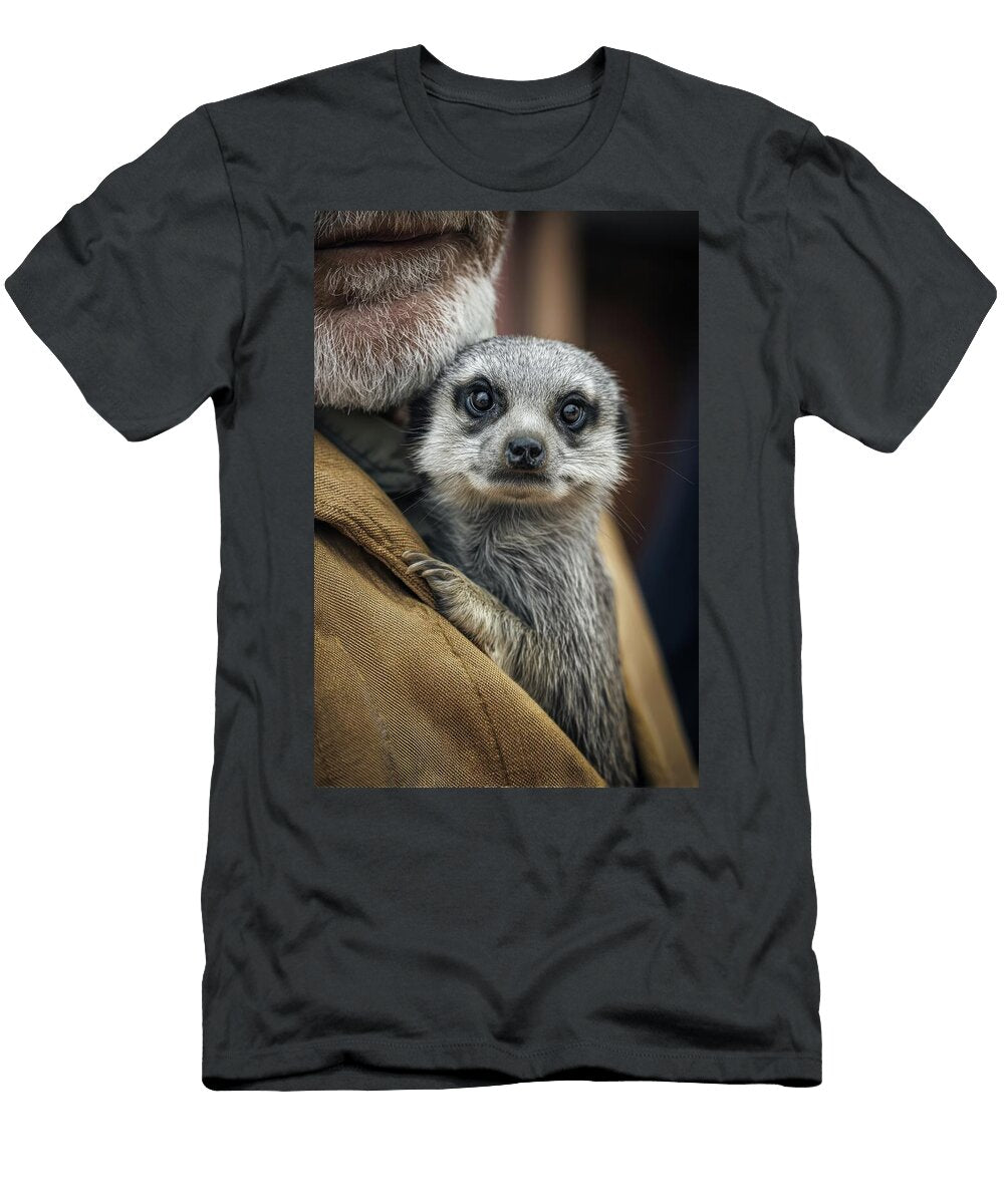 Cozy Embrace with a Meerkat Matthias Hauser T-Shirt