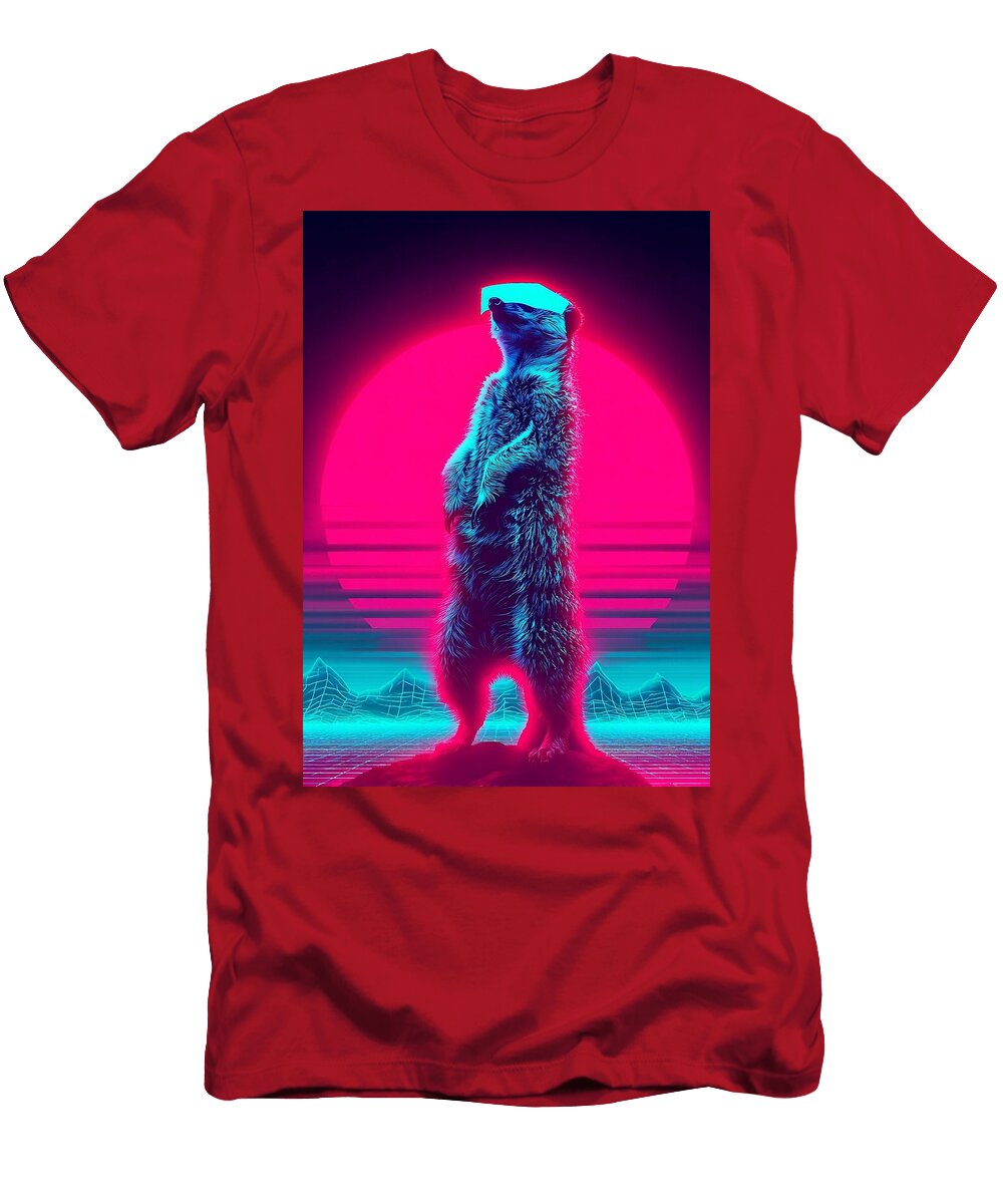 Cyber Meerkat At Sunrise Meerkat Grayson Sheppard T-Shirt