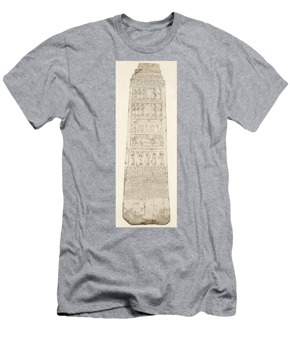 First Side of Obelisk Illustration From Monuments of Nineveh Austen Henry Layard T-Shirt