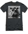 Hippo Close Up Bw Elisabeth Lucas T-Shirt