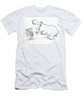 Im Not Scared of You Mr Hippo Ink Crayon on Paper Maylee Christie T-Shirt