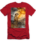 Meerkat Amid Abstract Patterns Meerkat Lookout Ethereal May Chaney T-Shirt
