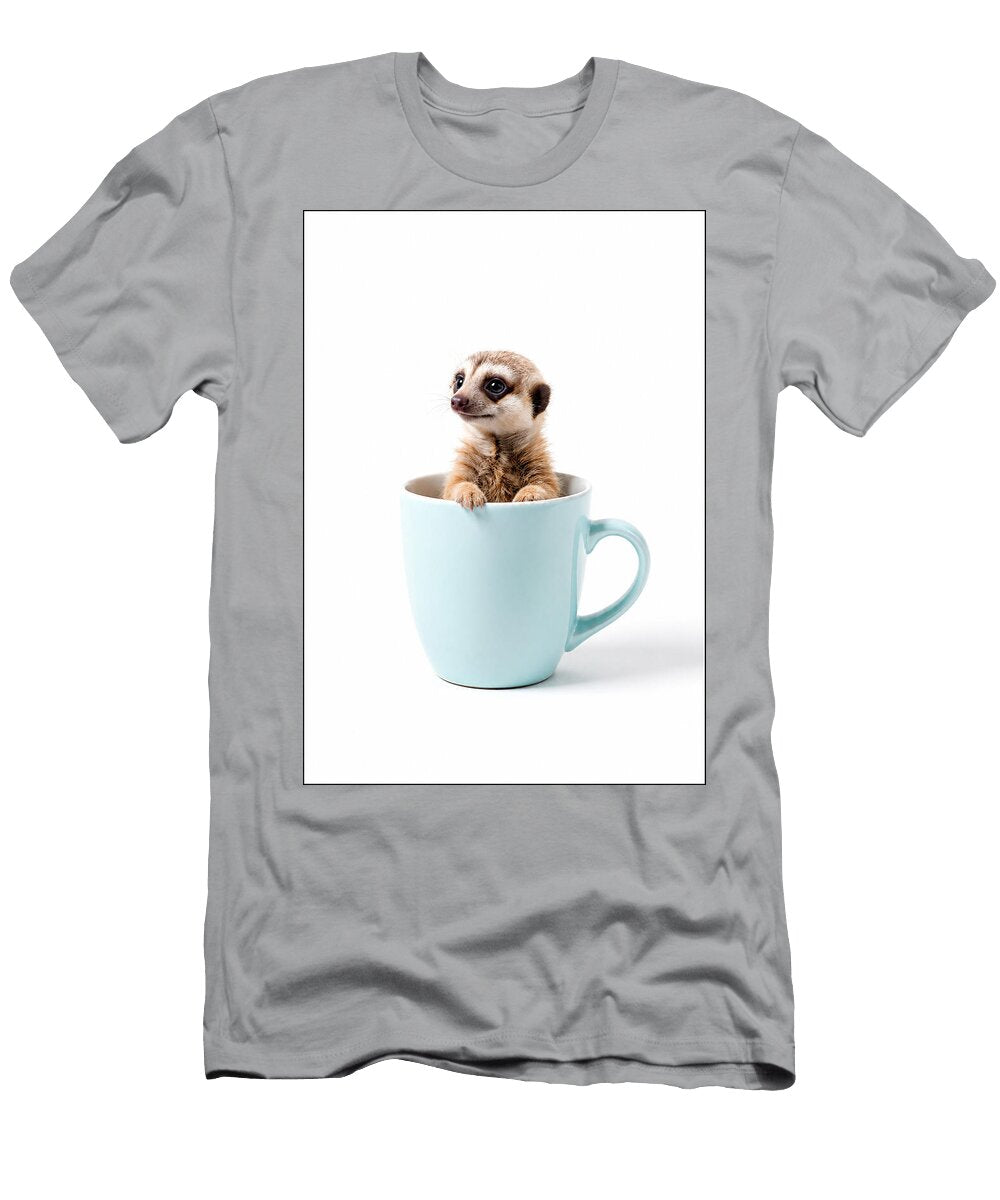Meerkat in a Blue Mug Stephen Humphries T-Shirt