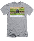 Mother and Baby Hippopotamus Hippopotamus Amphibius on the Banks of Lake Edward Queen Elizabeth National Park Uganda Jane Rix T-Shirt