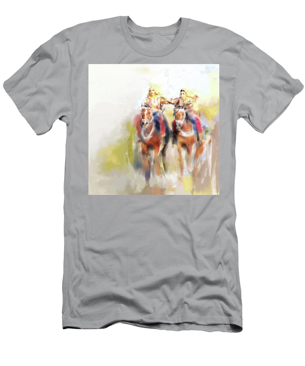 Omani Horse Riders 669 1 Mawra Tahreem T-Shirt