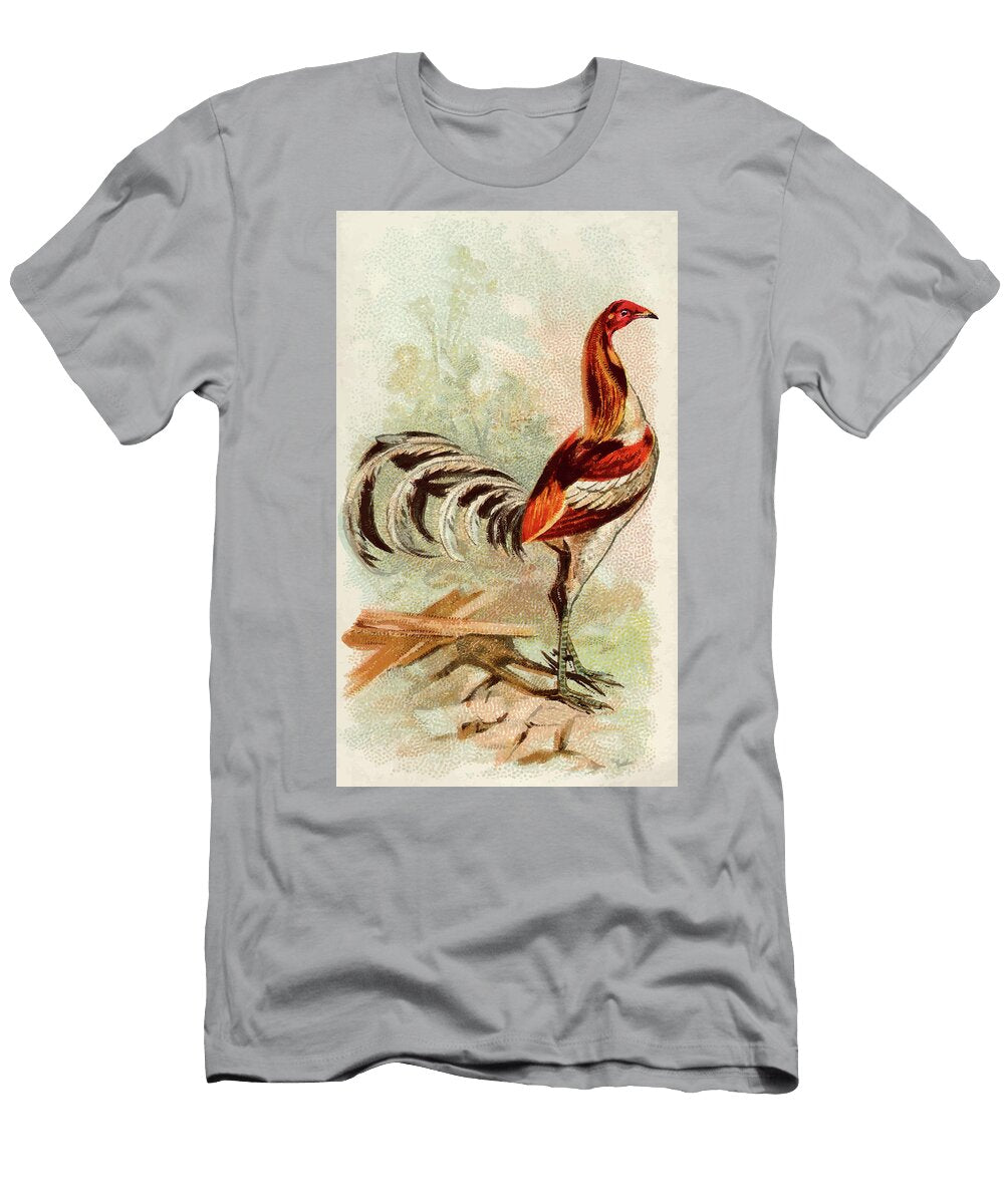 Pile Game Rooster Vintage Animal Illustration Vintage Animal Illustrations T-Shirt