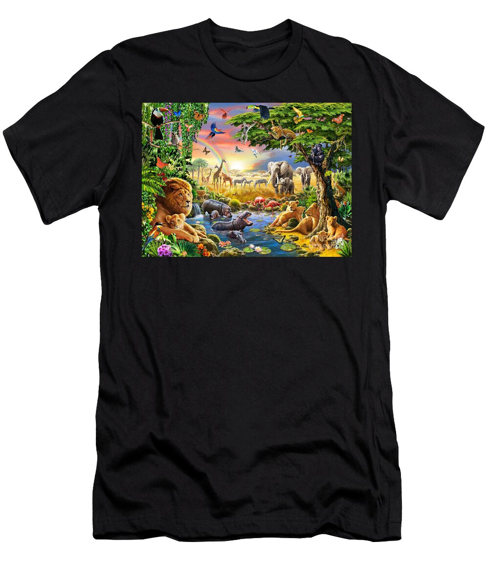 Waterhole Adrian Chesterman T-Shirt